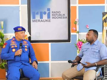 Kasat Polairud Polres Merauke Hadir Patroli Udara