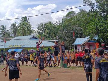 Satgas Yonif 123/Rajawali Gelar Turnamen Voli Antarinstansi