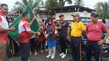 Jalan Santai Meriahkan HUT-RI di Woyla