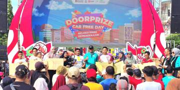 Car Free Day Gelora Emas Kemerdekaan Pegadaian Meriah