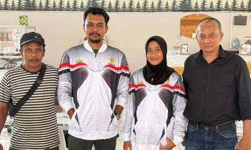 Ketua TI Aceh Barat Dukung Tim Taekwondo POMNAS