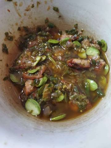 Resep Sambal Ijo Petai Ikan Asin