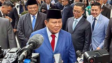 Prabowo: Presiden Trump Sosok Humoris