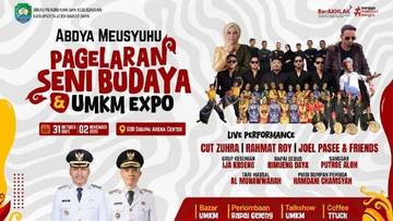 Abdya Gelar Pergelaran Seni Budaya dan UMKM Expo