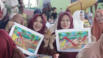 Guru TK se-Aceh Barat Ikuti Lomba Mewarnai