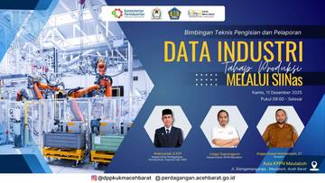 Disperindagkop Aceh Barat Gelar Bimtek Siinas IKM