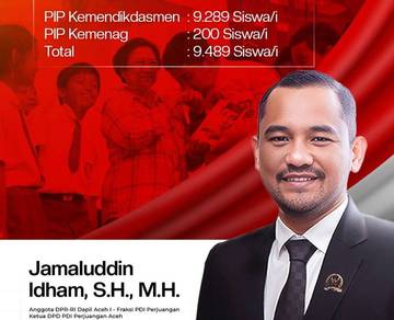 Sebanyak 9.489 Siswa Terima Beasiswa Usulan Jamaluddin Idham 