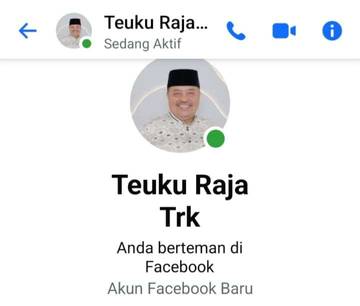 Waspadai Akun Facebook Palsu yang Mengatasnamakan Bupati TRK