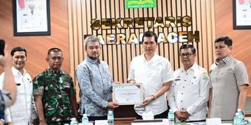 Pemprov Aceh Terima CSR Layanan Darurat 112