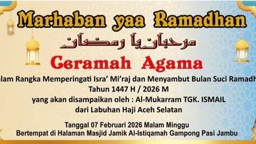 Tgk Ismail Isi Ceramah Agama di Pasi Jambu