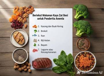 Berikut Makanan Kaya Zat Besi untuk Penderita Anemia