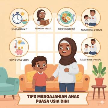 Kenali Tips Mengajarkan Anak Puasa sejak Dini