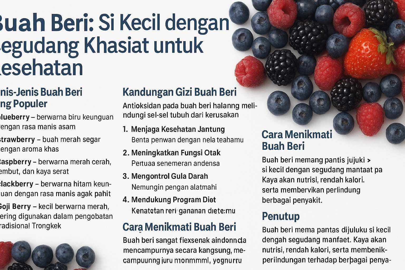 Buah Beri dengan Segudang Khasiat untuk Kesehatan 