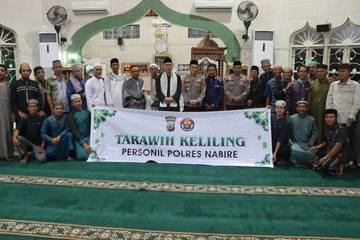 Jalin Harmoni Ramadan, Polres Nabire Rutin Tarawih Keliling