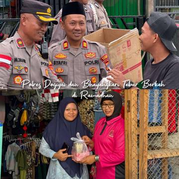 Polres Dogiyai dan Bhayangkari Tebar Berkah di Ramadhan