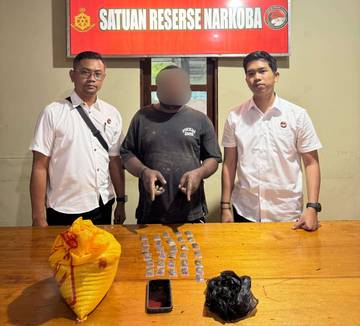 Satresnarkoba Nabire Bekuk Bandar Ganja, Uang Jutaan Disita