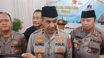 Polda Papua Tengah Gelar Buka Puasa dan Santunan