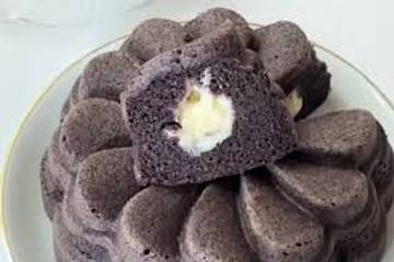 Bolu Ketan Hitam Keju Lumer, Cemilan Enak