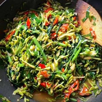 Tumis Kangkung Bunga Pepaya Ala Mama Papua 