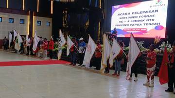 Pelepasan Kontingen Fornas Ke-VIII NTB 