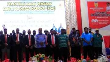 Pengurus KONI Puncak Resmi Dipimpin Oleh Kem Magai