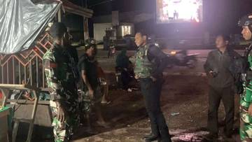 Personil Kodim 1705/Nabire, Patroli jaga Kamtibmas