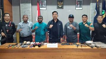 Lapas Nabire dan APH Laksanakan Razia Warga Binaan