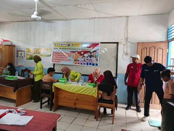 SD Ngeri 1 Nabire Lakukan Cek Kesehatan Gratis