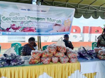 Gerakan Pangan Murah Bank Indonesia Bantu Petani Nabire