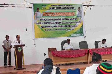 DKP Deiyai Sosialisasikan Program Swasembada Pangan Nasional