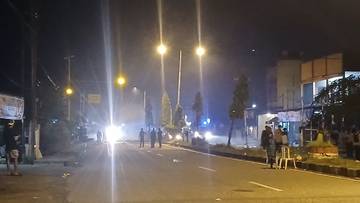 Aksi Pemalangan Jalan Mimika, Dua Brimob Kena Panah