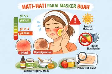 Masker Buah Langsung Ke Wajah Apakah Aman ?