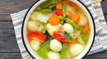 Sop Telur Puyuh Sawi Putih Pilihan Menu Rumahan