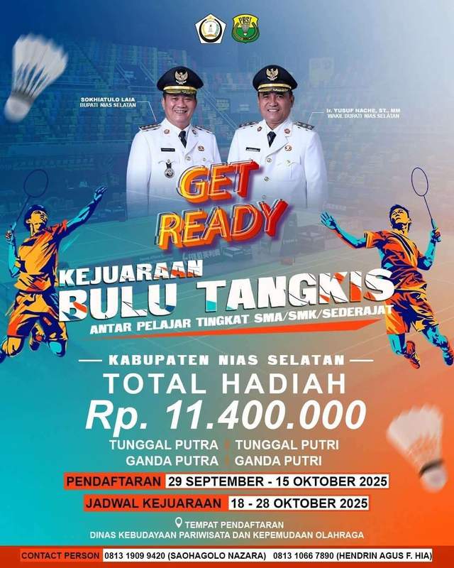 Sumpah Pemuda, Kejuaraan Badminton SMA Digelar di Nisel