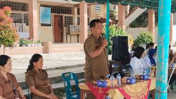 Camat Teluk Dalam Apresiasi CKG Sekolah