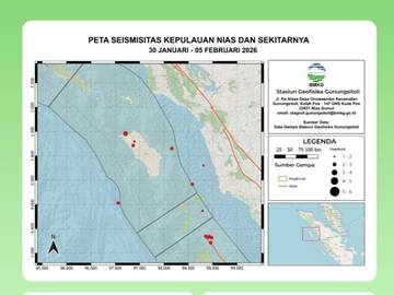 Minggu Ini Terjadi 13 Kali Gempa di Kepulauan-Nias