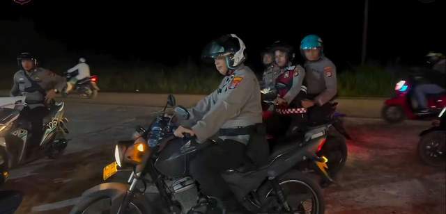 Polres Nunukan Jaga Keamanan dengan Patroli Rutin