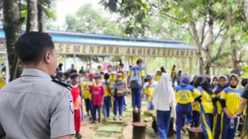 Siswa SDN 004 Belajar Pertanian di SAE Lapas