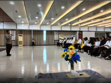 Kasat Binmas Polres Nunukan Edukasi Mahasiswa Tentang Hukum
