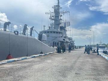 KRI Sandar di Lanal Nunukan untuk Pengamanan Perbatasan
