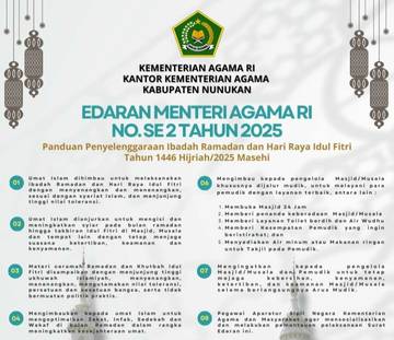 Kemenag Nunukan Terbitkan Edaran Panduan Ibadah Ramadan dan Idul Fitri