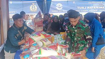 Jelang Lebaran, TNI Hadirkan Bazar Murah untuk Warga Nunukan 
