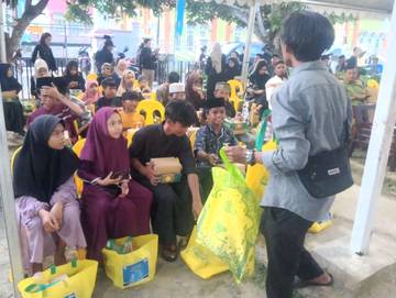 KNPI Nunukan Berikan Santunan kepada Anak Yatim