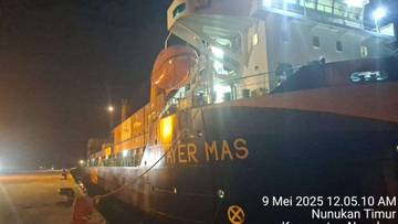 KM Ayer Mas Sandar, Logistik Perbatasan Tetap Lancar