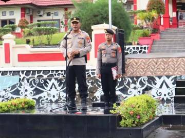 Polres Nunukan Gelar Pasukan, Tegaskan Berantas Premanisme