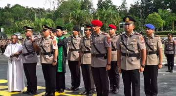 Kapolres Nunukan Pimpin Sertijab, Tujuh Pejabat Utama Berganti