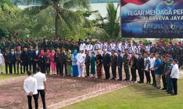 Kepedulian HUT ke-80 TNI AL di Perbatasan