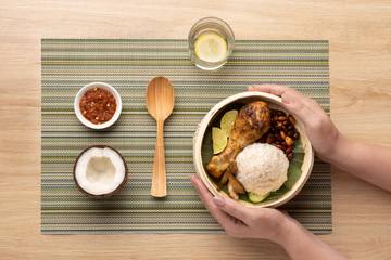 Resep Nasi Bakar Ayam Santan untuk Mpasi