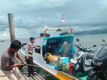 Polres Nunukan Pastikan Keamanan Bongkar Muat di Pelabuhan