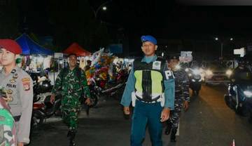 Lanal Nunukan Gelar Patroli Malam Pengamanan Nataru